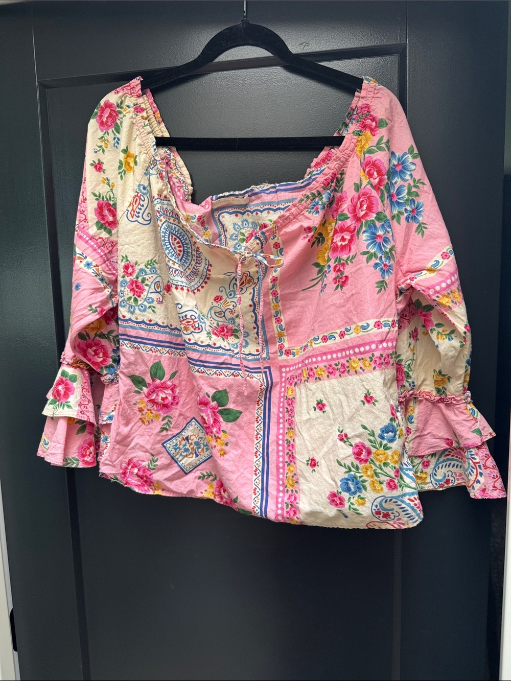 Cute vintage Boho peasant top
